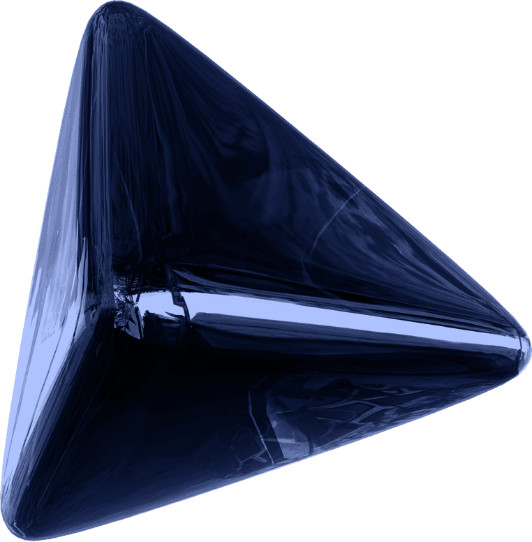Glossy abstract curved shape