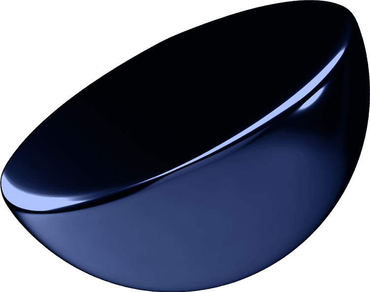 Glossy abstract ring shape